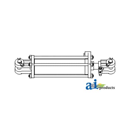 A & I Products Cross Dbl Acting Cylinder 6.2" x7.3" x24.7" A-3508DC